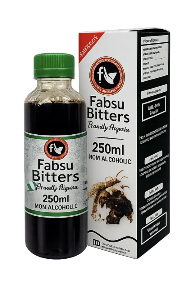 Fabsu Herbal Bitters bottle and box